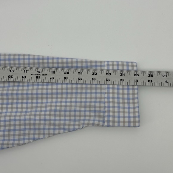 Poncho The Catfish Long Sleeve Shirt 2XL Outdoors Fishing Plaid Blue Gray Vent - Picture 11 of 12